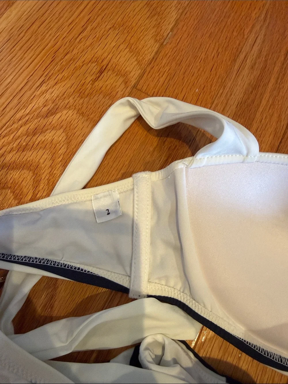 Dolce & Gabbana Striped White & Navy Halter Bikini Set - Women Swim
